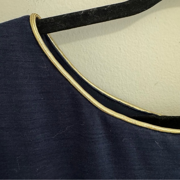 Philip Lim 3.1 Silk Ramie Navy Blue Dress - Picture 3 of 7